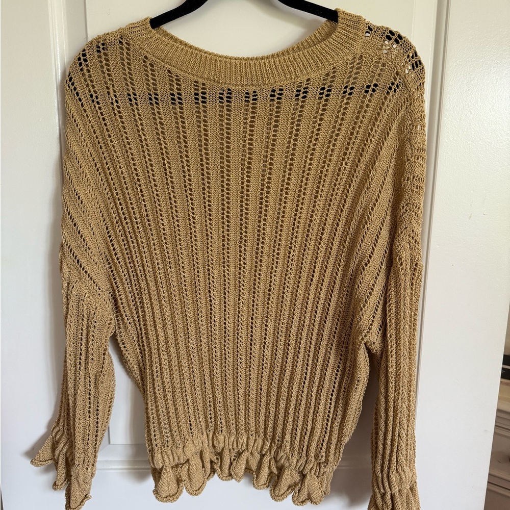 Cozy Knit Sweater in Tan